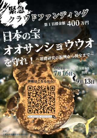 西川研究室クラウドファンディングチラシ